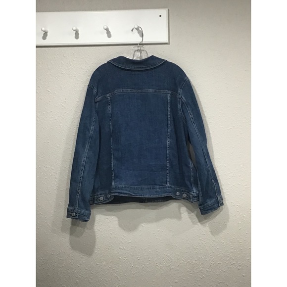 Levi's Women's Denim Trucker Jacket Blue Jean Size 3X Classic Americana 90s Y2K - Picture 8 of 8